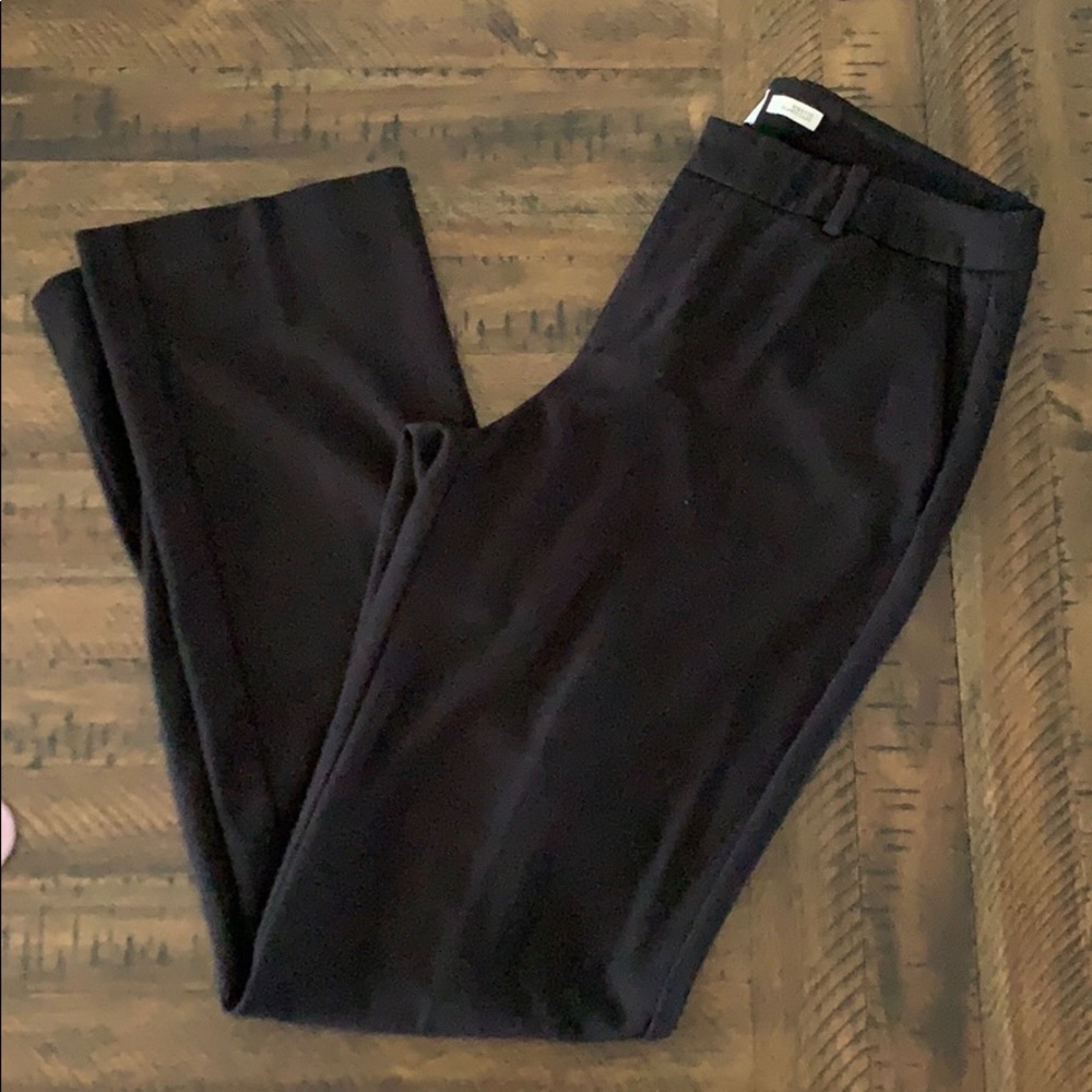 Black Straight Leg Dress Pants